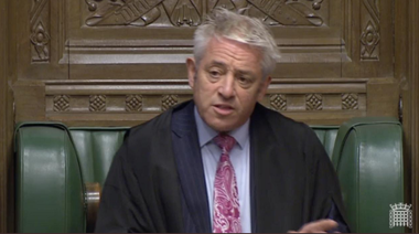 Regatul Unit nu poate organiza alegeri generale până după data Brexitului, la 5 noiembrie, anunţă preşedintele Camerei Comunelor John Bercow