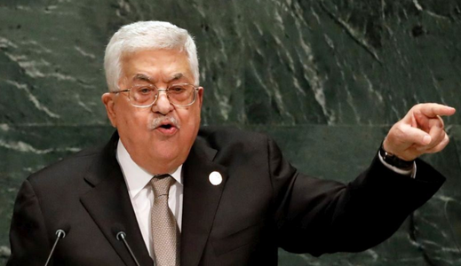Preşedintele palestinian Mahmoud Abbas ameninţă la tribuna ONU să rupă toate acordurile încheiate cu Israelul, dacă un viitor guvern încearcă să anexeze Cisiordania, aşa cum vrea Benjamin Netanyahu