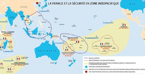 Coperare intermilitară la Pacific în faţa riscului catastrofelor naturale, în cadrul axei indo-pacifice pe care vrea să o construiască Macron pentru a a răspunde ”hegemoniei Chinei” în regiune