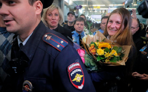 ”Agenta” rusă Maria Butina, eliberată în SUA se întoarce la Moscova