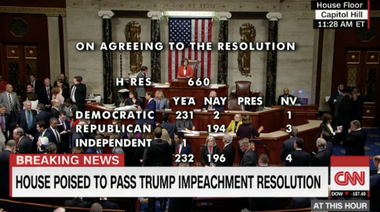 Camera Reprezentanţilor aprobă ancheta în vederea destiturii lui Trump într-un vot cheie