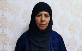 O soră a lui al-Baghdadi, Rasmiya Awad, arestată de turci în nord-vestul Siriei, în apropierea unei tabere, la Azaz