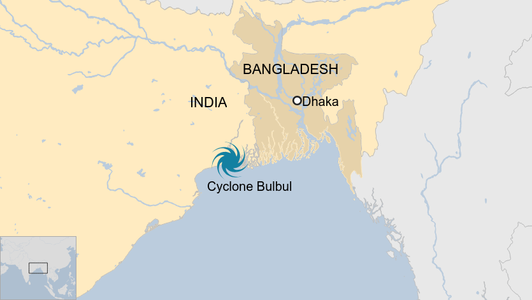 Peste 2 milioane de persoane au fost evacuate în India şi Bangladesh din cauza ciclonului Bulbul