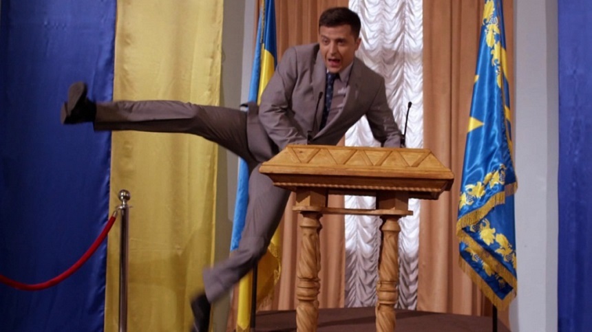 Un post rusesc difuzează pentru prima oară serialul ”Servitorul poporului” cu preşedintele ucrainean Volodimir Zelenski