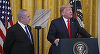 UPDATE-Trump îşi dezvăluie planul de pace în Orientul Mijlociu şi evocă o soluţie ”realistă cu două state”