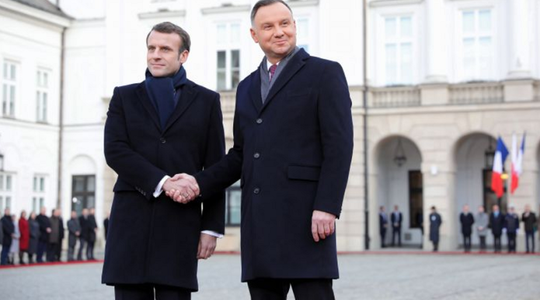 Macron salută la Varşovia o ”cotitură” în relaţiile cu Polonia după Brexit