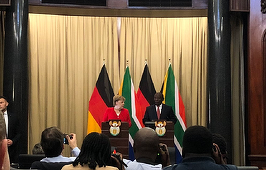 Merkel condamnă, la Pretoria, alianţa CDU cu AfD în Turingia şi îndeamnă la anularea alegerii preşedintelui-ministru al landului din fosta RDG