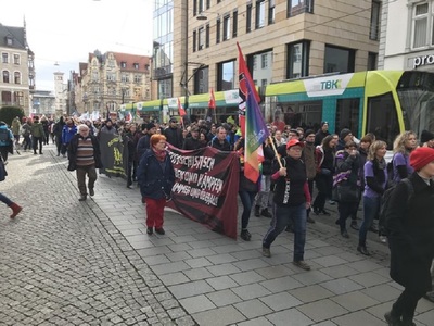 Mii de germani au manifestat la Erfurt împotriva alianţelor electorale cu extrema dreaptă