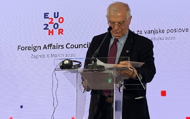 Şeful diplomaţiei europene salută de la Zagreb ”vestea bună” a armistiţiului ruso-turc din Idleb