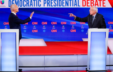 Uniţi împotriva lui Trump, Biden şi Sanders se atacă în prima dezbatere faţă în faţă pe tema trecutului lor; Biden se angajează să aibă ca parteneră de cursă o femeie