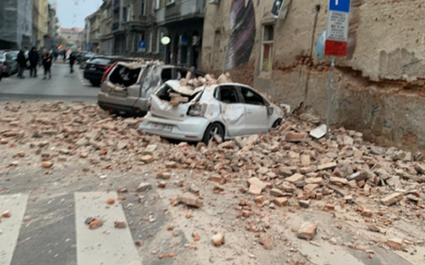 UPDATE-Cel puţin un mort în cutremure de magnitudinea 5,3 şi 5,0 la Zagreb, soldate cu pagube materiale importante