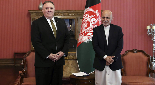 SUA reduc cu un miliard de dolari ajutorul acordat Afganistanului, în urma eşecului unei medieri a lui Pompeo