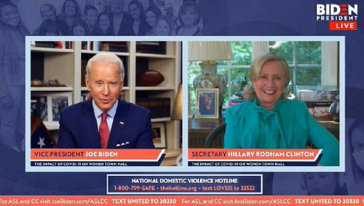Hillary Clinton intră în campanie pentru Joe Biden