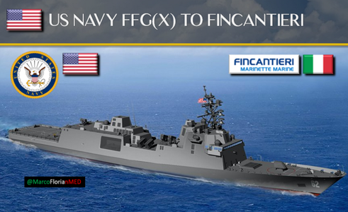 Grupul italian Fincantieri obţine un contract privind construirea a zece fregate americane, în valoare de 5,5 milarde de dolari