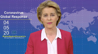 UE alocă un miliard de euro cercetării mondiale în vederea obţinerii unui vaccin şi unui tratament împotriva noului coronavirus, anunţă Ursula von der Leyen la o conferinţă a donatorilor