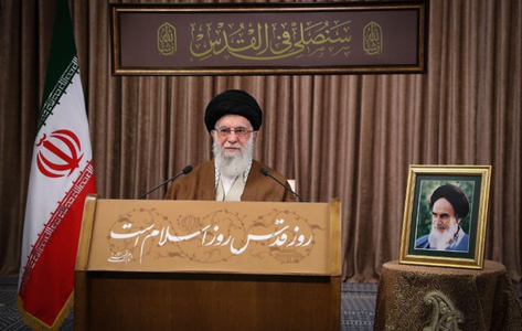 Lupta pentru ”eliberarea Palestinei” este o ”datorie islamică”, afirmă Ali Khamenei de ”Ziua Al-Qods” şi pare să anunţe că Iramul este implicat direct în conflictul israeliano-palestinian 