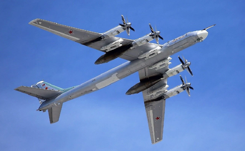 Patru bombardiere ruse nucleare de tip Tu-95MS, interceptate într-un ”zbor de rutină” în apropiere de Alaska de avioane de vânătoare americane de tip F-22 Raptor, anunţă Moscova