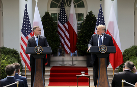 Trump anunţă transferul unor trupe din Germania în Polonia într-o întâlnire cu Andrzej Duda la Casa Albă, ”un mare om” ”care face o freabă fantastică”, cu patru zile înaintea alegerilor prezidenţiale poloneze