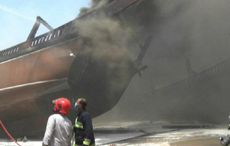 Incendiu în portul Bushehr, în sudul Iranului; şapte nave cuprinse de flăcări, nicio victimă