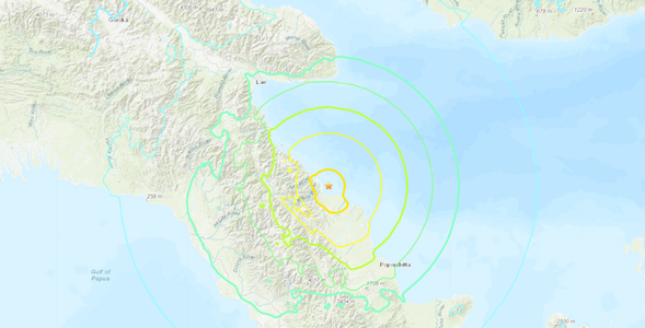 Cutremur de magnitudinea 6,9 în larg, la est de Papua Noua Guinee