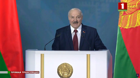 Lukaşenko denunţă, în discursul anual adresat naţiunii, o tentativă a opoziţiei şi grupului Wagner de ”organizare a unui masacru” la Minsk înaintea alegerilor prezidenţiale