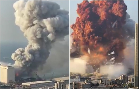 UPDATE Explozii la Beirut - Cel puţin 73 de morţi şi 3.700 de răniţi. Zona portului, devastată/ Preşedintele libanez vorbeşte despre 2750 de tone de nitrat de amoniu depozitate fără măsuri de securitate/ Doliu naţional miercuri în Liban - VIDEO, FOTO