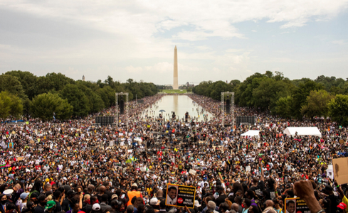 ”Ajunge”. Zeci de mii de manifestanţi antirasism cer egalitate, la Washington, la 57 de ani de la discursul "I have a dream" al lui Martin Luther King