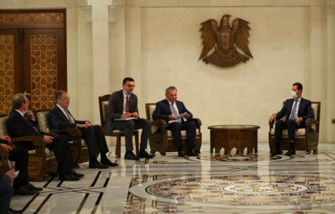 Şeful diplomaţiei ruse Serghei Lavrov, efectuează o rară  vizită la Damasc