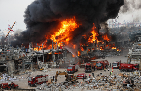 Incendiul uriaş din portul Beirut, la un depozit cu ajutoare umanitare al Crucii Roşii Internaţionale, stins după o zi; ”Incendiul nu poate, în niciun caz, să fie justificat”, apreciază premierul libanez desemnat Mustapha Adib
