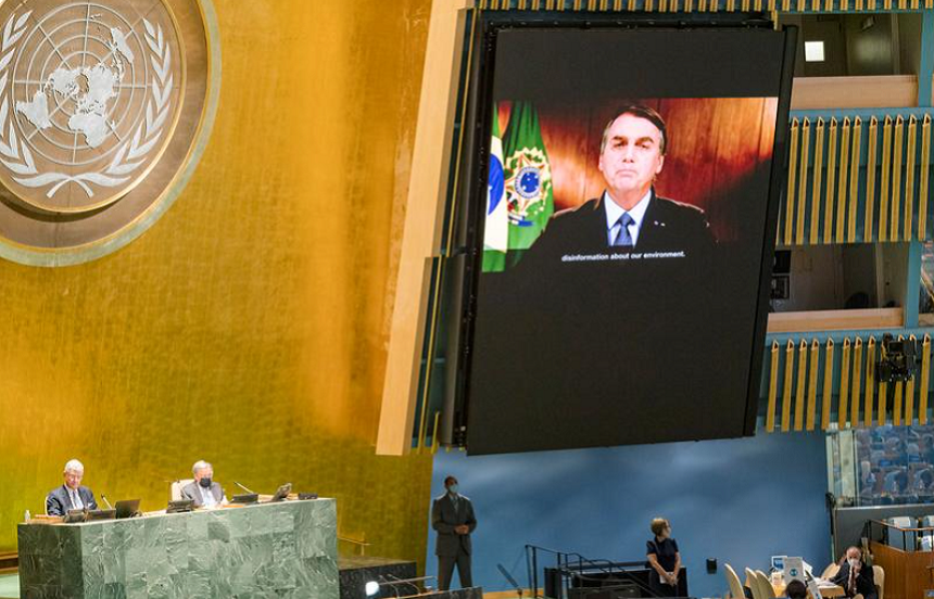 Bolsonaro denunţă la ONU o ”campanie brutală de dezinformare” cu privire la Amazonia