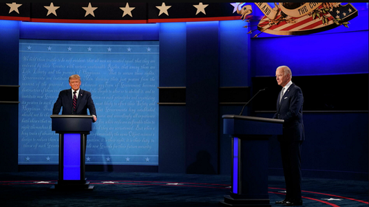 Prima dezbatere între Trump şi Biden - CNN, NBC şi BBC: „Un dezastru”. Fox News: „Trump a fost câştigător clar”