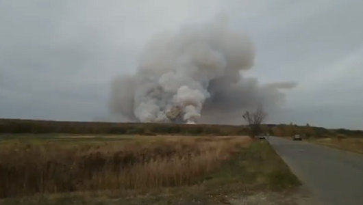 Zece sate şi trupe evacuate în centrul Rusiei, în urma unui incendiu şi explozii la un depozit de muniţie în regiunea Reazan