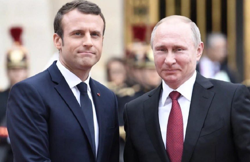 Macron îi cere lui Putin o ”consolidare” a cooperării în lupta împotriva terorismului şi imigraţiei clandestine în urma decapitării de la Paris
