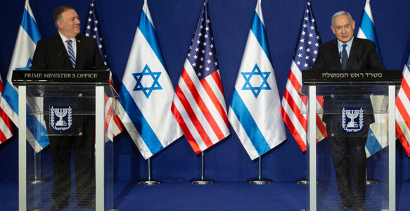 Washingtonul va considera orice boicot al Israelului drept ”antisemit”, anunţă Pompeo la Ierusalim