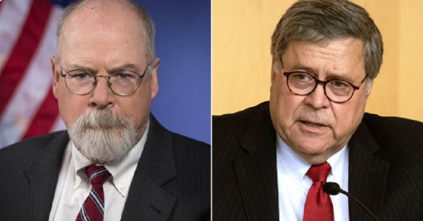 Bill Barr dezvăluie că l-a numit procuror special pe John Durham, pentru a examina ancheta rusă a lui Robert Mueller şi ancheta FBI