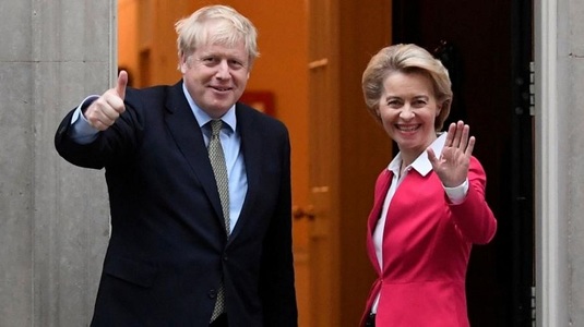 Boris Johnson şi Ursula von der Leyen se întâlnesc miercuri seara la Bruxelles, în încercarea de a debloca negocierile pentru Brexit