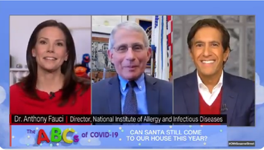 Moş Crăciun este vaccinat şi gata de treabă, îi asigură pe copii Anthony Fauci - VIDEO