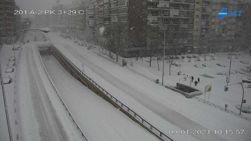 Trei oameni au murit în Spania din cauza furtunii de zăpadă Filomena
