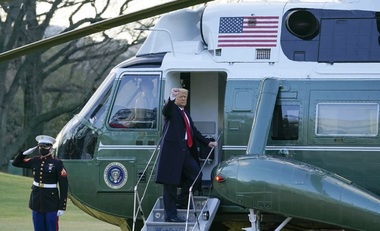 Donald Trump pleacă de la Casa Albă, însoţit de Melania Trump; ”A fost o mare onoare, onoarea unei vieţi”, declară miliardarul după patru ani de mandat