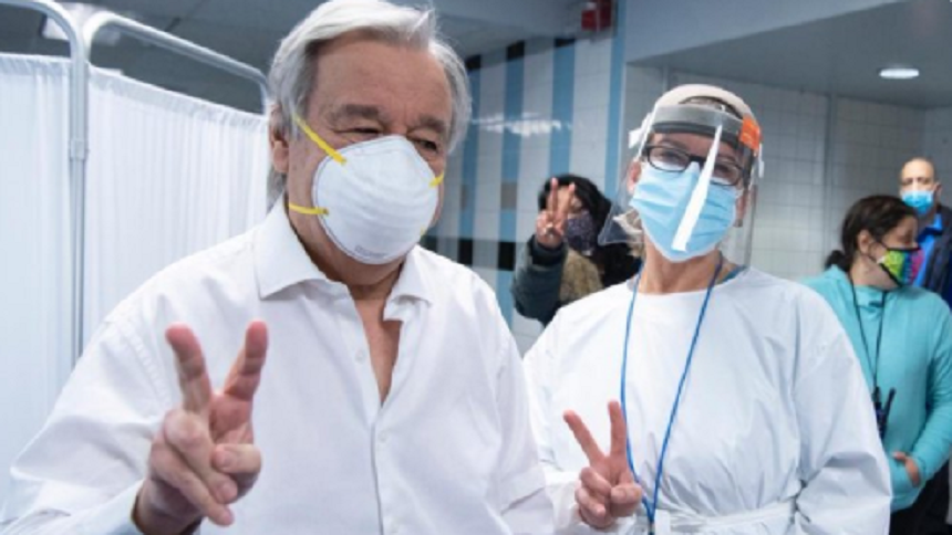 Antonio Guterres îndeamnă G20, în Consiliul de Securitate al ONU, să construiască un ”plan mondial de vaccinare” care să nu lase pe nimeni pe dianafară; ”Doar zece ţări au administrat 75% din toate vaccinurile împotriva covid-19, iar peste 130 de ţări nu au primit măcar o doză”, denunţă secretarul general al ONU