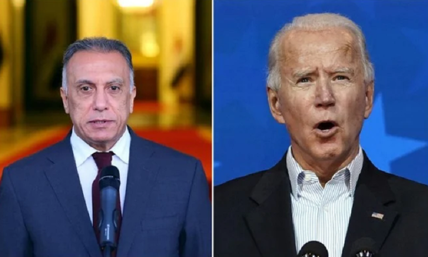 Premierul irakian Mustafa al-Kadhimi discurtă cu Joe Biden despre cooperarea împotriva Statului Islamic