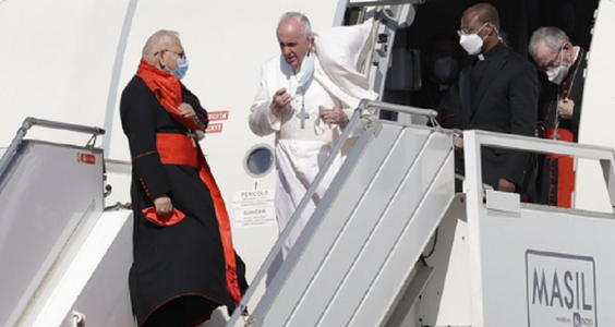 Papa Francisc, în prima vizită istorică a unui Suveran Pontif în Irak, de trei zile, prima vizită în străinătate după 15 luni din cauza pandemiei covid-19