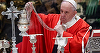 Papa Francisc oficiază slujba de Florii şi rugăciunea Angelus în prezenţa câtorva credincioşi invitaţi la Bazilica Sfântul Petru; procesiunea cu ramuri de măslini, anulată din cauza pandemiei covid-19; ”Anul trecut eram mai şocaţi, anul acesta suntem mai 
