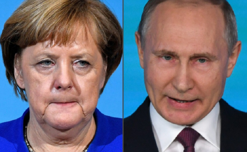 Merkel îi cere lui Putin să reducă prezenţa trupelor ruse la frontiera cu Ucraina