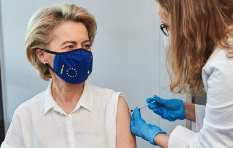 Ursula von der Leyen, vaccinată împotriva covid-19