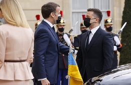 Zelenski se declară, la Paris, în urma unei întâlniri cu Macron, pregătit să discute cu Putin în ”formatul Normandia” în vederea unei calmări a tensiunilor cu Rusia