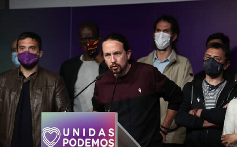 Liderul Podemos Pablo Iglesias se retrage din politică, după deruta stângii în alegerile regionale de la Madrid