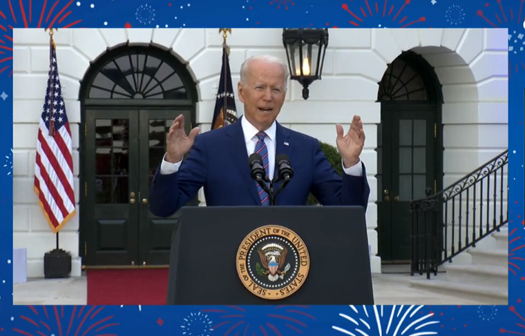 Joe Biden, de Ziua Independenţei: Statele Unite revin împreună, dar lupta împotriva Covid-19 nu s-a sfârşit