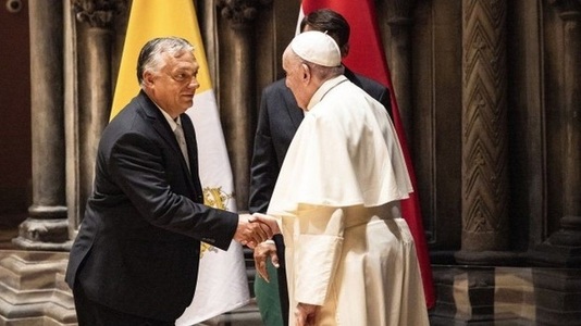 Papa Francisc s-a întâlnit la Budapesta cu prim-ministrul Viktor Orban