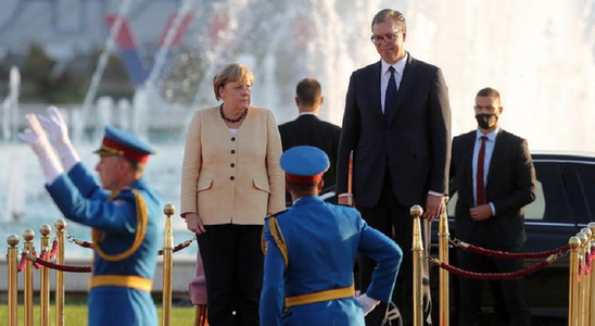 Integrarea europeană a Balcanilor este în interesul ”geostrategic” al UE, avertizează Merkel într-o vizită în Serbia, după o întâlnire cu Vucici